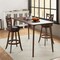 Costway 2PCS 24/30-inch Bar Stools 360° Swivel Bar Chairs with PVC leather Cushioned Seat